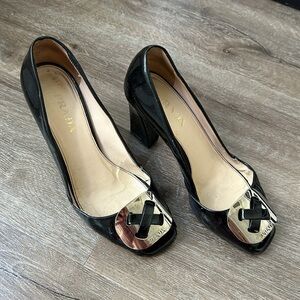 Prada Heels, Patent Leather, Black
